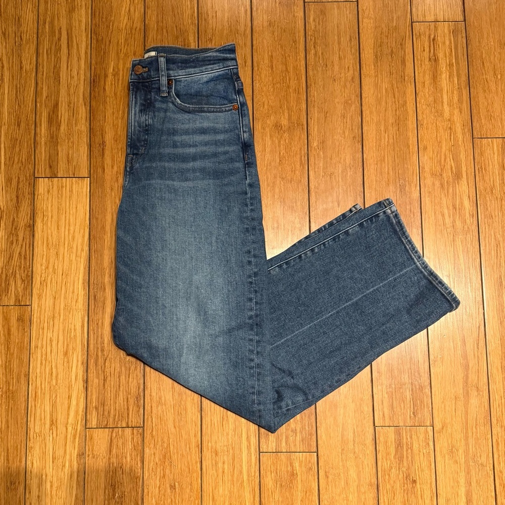 Madewell the perfect vintage wide leg jean in lavaca wash - size 26
